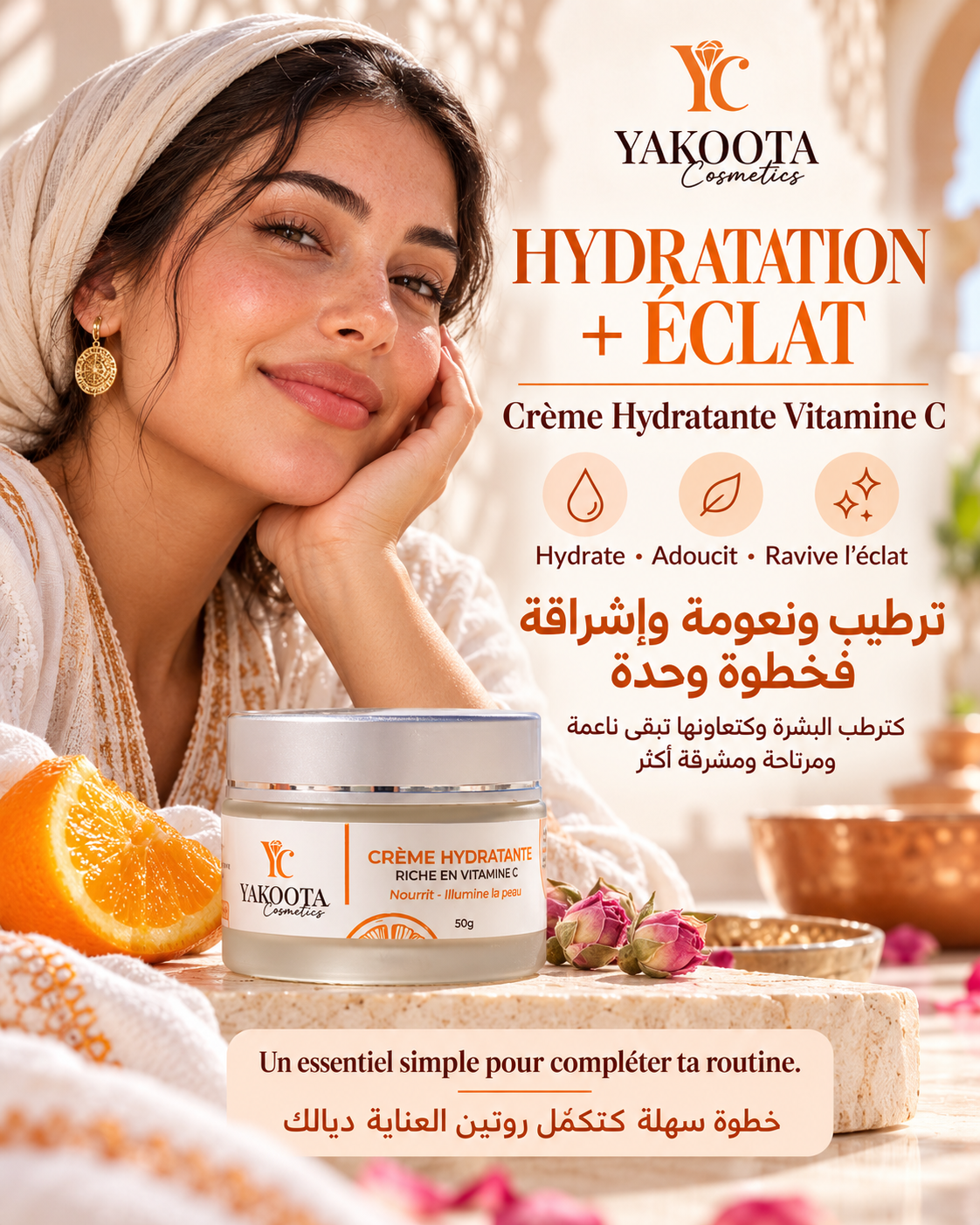 Crème hydratante vitamine C