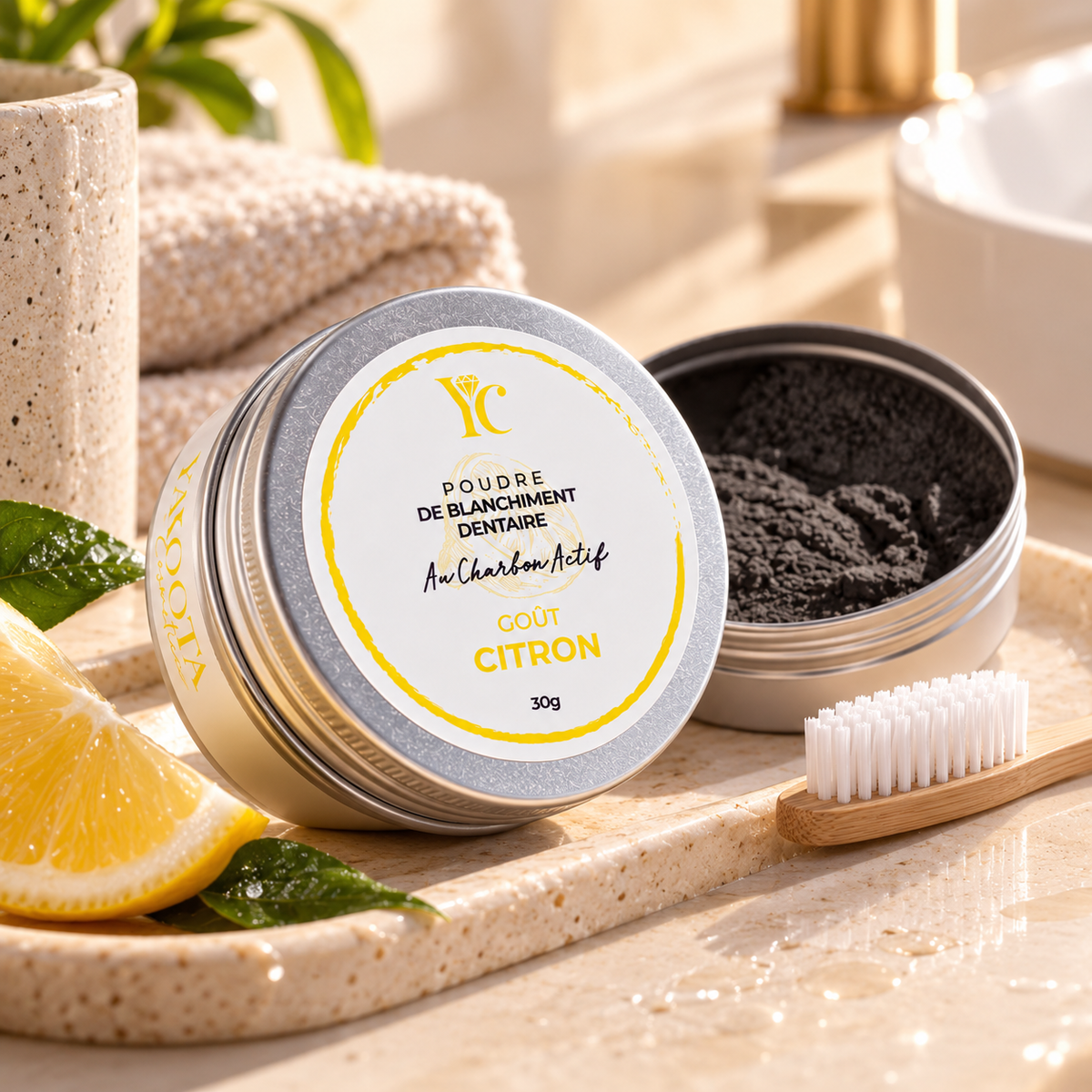 Poudre blanchiment des dents — Yakoota Cosmetics