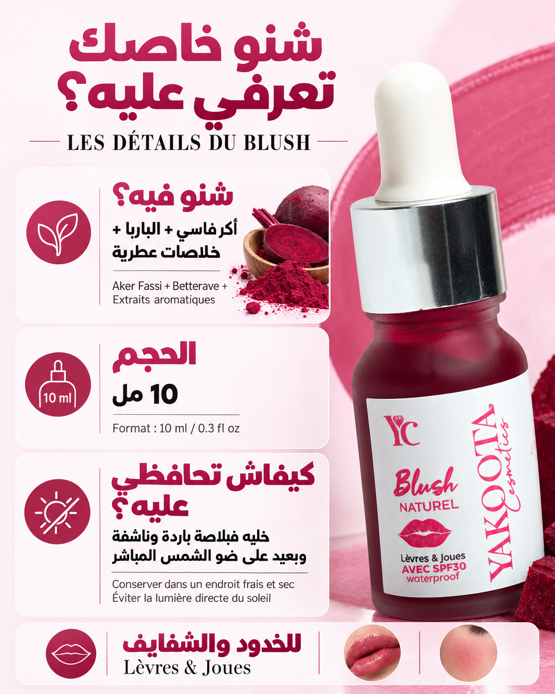 Yakoota Blush concentré — détail produit