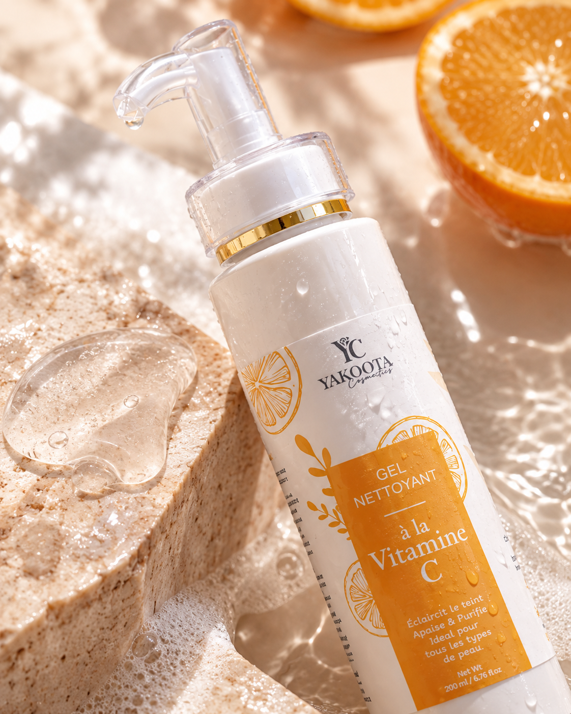 Gel nettoyant à base de vitamine C