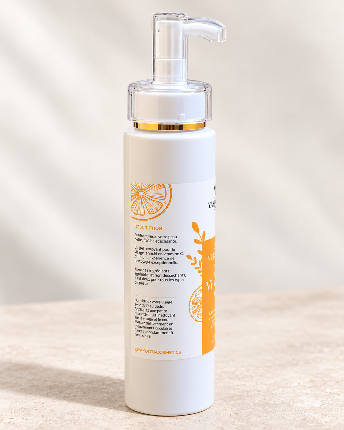 Gel nettoyant à base de vitamine C